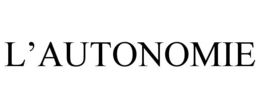 L'AUTONOMIE