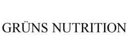 GRÜNS NUTRITION