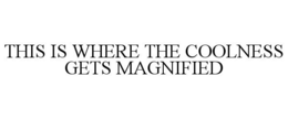 THIS IS WHERE THE COOLNESS GETS MAGNIFIED