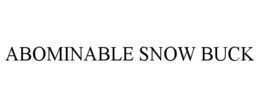 ABOMINABLE SNOW BUCK
