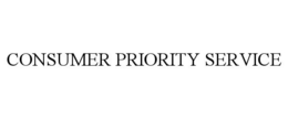 CONSUMER PRIORITY SERVICE