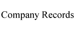 COMPANY RECORDS