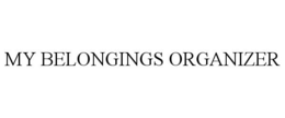 MY BELONGINGS ORGANIZER
