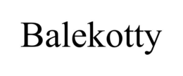 BALEKOTTY