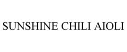 SUNSHINE CHILI AIOLI