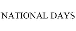 NATIONAL DAYS