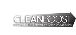 CLEANBOOST NATURAL ENZYMES REMOVE UP TO 96% OF ALLERGENS*