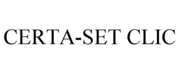 CERTA-SET CLIC
