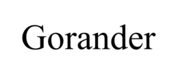 GORANDER