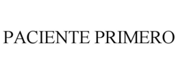 PACIENTE PRIMERO