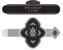 ILLUSIONE THE GROUP OF FIVE TREASON · BY · TONGUES · THAT · WHISPER SUSURRATIO · LINGUARUM · EST · PRODITIO · 5 5
