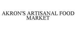 AKRON'S ARTISANAL FOOD MARKET