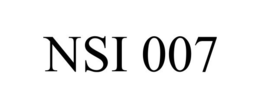 NSI 007