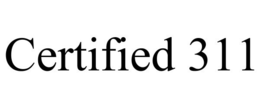 CERTIFIED 311