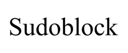 SUDOBLOCK