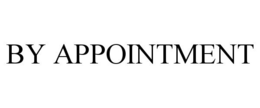 BY APPOINTMENT