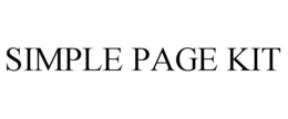 SIMPLE PAGE KIT