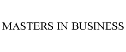 MASTERS IN BUSINESS