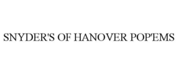SNYDER'S OF HANOVER POP'EMS