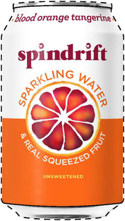 SPINDRIFT * BLOOD ORANGE TANGERINE* SPARKLING WATER & REAL SQUEEZED FRUIT UNSWEETENED