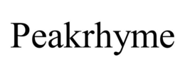PEAKRHYME