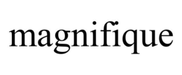 MAGNIFIQUE