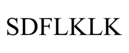 SDFLKLK