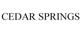 CEDAR SPRINGS
