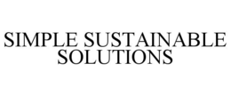 SIMPLE SUSTAINABLE SOLUTIONS