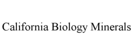 CALIFORNIA BIOLOGY MINERALS