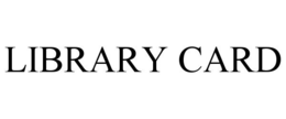 LIBRARY CARD