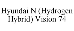 HYUNDAI N (HYDROGEN HYBRID) VISION 74