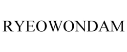 RYEOWONDAM