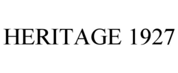 HERITAGE 1927