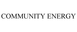 COMMUNITY ENERGY