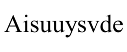 AISUUYSVDE