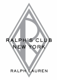 R RALPH'S CLUB NEW YORK RALPH LAUREN