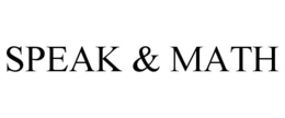 SPEAK & MATH