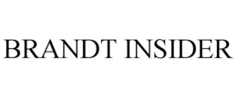 BRANDT INSIDER