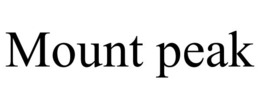 MOUNT PEAK