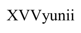 XVVYUNII