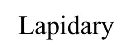 LAPIDARY