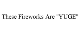 THESE FIREWORKS ARE "YUGE"