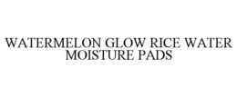 WATERMELON GLOW RICE WATER MOISTURE PADS