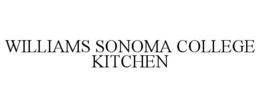WILLIAMS SONOMA COLLEGE KITCHEN