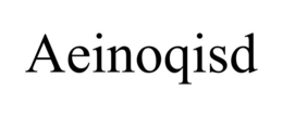 AEINOQISD