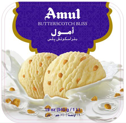 AMUL BUTTERSCOTCH BLISS 19 OZ (540 G / 1 L)