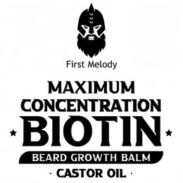 FIRST MELODY MAXIMUM CONCENTRATION BIOTIN BEARD GROWTH BALM ∙ CASTOR OIL ∙