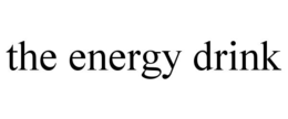 THE ENERGY DRINK
