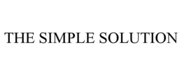 THE SIMPLE SOLUTION